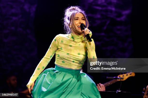 Lauren Daigle performs onstage during the Pre-GRAMMY Gala & GRAMMY Salute to Industry Icons Honoring Julie Greenwald and Craig Kallman on February...