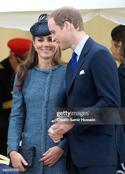 Catherine, Duchess of Cambridge and Prince William, Duke of Cambridge attend Vernon Park during a Diamond Jubilee visit to Nottingham on June 13,...