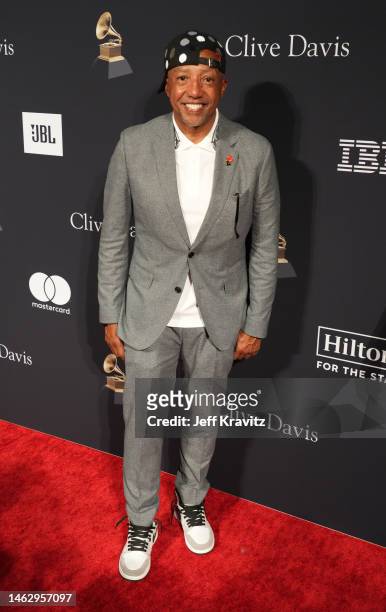 Russell Simmons attends the Pre-GRAMMY Gala & GRAMMY Salute To Industry Icons Honoring Julie Greenwald & Craig Kallman at The Beverly Hilton on...