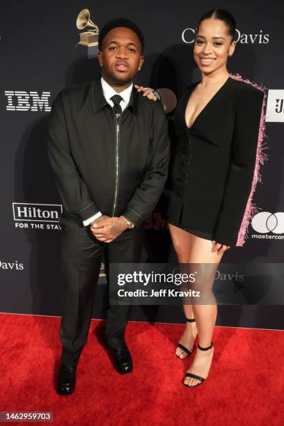 Mustard and Ella Mai attends the Pre-GRAMMY Gala & GRAMMY Salute To Industry Icons Honoring Julie Greenwald & Craig Kallman at The Beverly Hilton on...