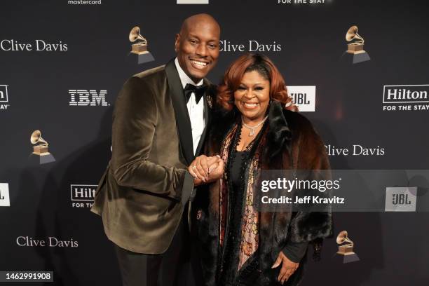 Tyrese Gibson and Kim Burrell attend the Pre-GRAMMY Gala & GRAMMY Salute To Industry Icons Honoring Julie Greenwald & Craig Kallman at The Beverly...