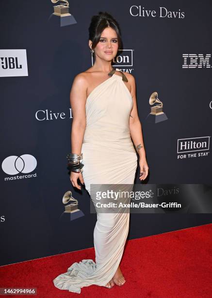 Maren Morris attends the Pre-GRAMMY Gala & GRAMMY Salute to Industry Icons Honoring Julie Greenwald & Craig Kallman at The Beverly Hilton on February...