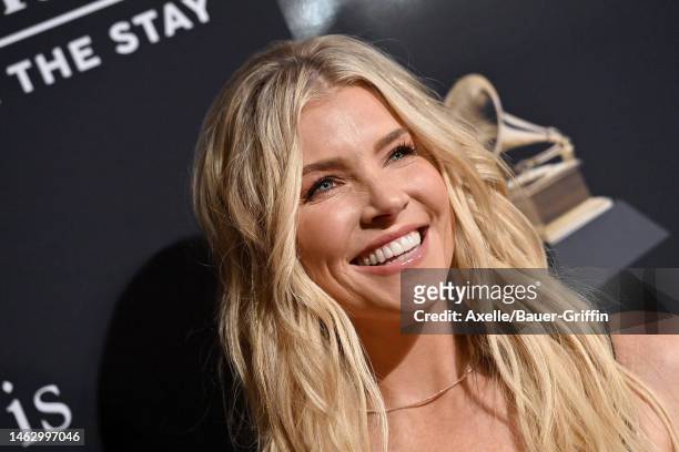 Amanda Kloots attends the Pre-GRAMMY Gala & GRAMMY Salute to Industry Icons Honoring Julie Greenwald & Craig Kallman at The Beverly Hilton on...