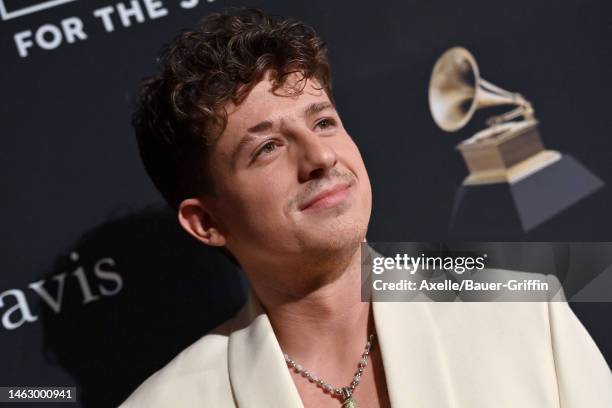 Charlie Puth attends the Pre-GRAMMY Gala & GRAMMY Salute to Industry Icons Honoring Julie Greenwald & Craig Kallman at The Beverly Hilton on February...