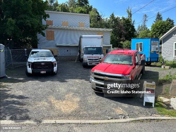 Crews begin work to demolish the off-campus King Road home where four University of Idaho students were killed in November 2022, in Moscow, Idaho, as...