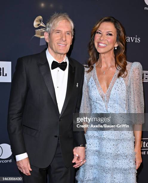 Michael Bolton and Heather Kerzner attend the Pre-GRAMMY Gala & GRAMMY Salute to Industry Icons Honoring Julie Greenwald & Craig Kallman at The...