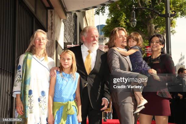 Clytie Lane, Nick Nolte, Brawley Nolte and family