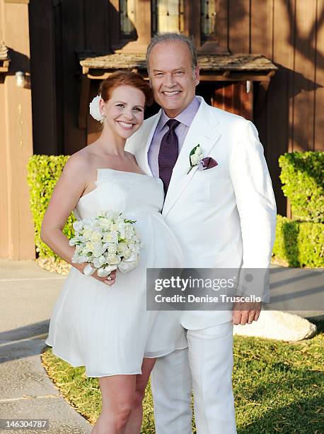 Kelsey Grammer and Kayte Grammer renew their wedding vows at the Little Church of the West after one year of marriage on June 2, 2012 in Las Vegas,...
