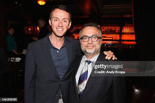 Andrew Lippa and 54 Below co-owner Richard Frankel attend Patti LuPone's performance 54 Below on June 13, 2012 in New York City.