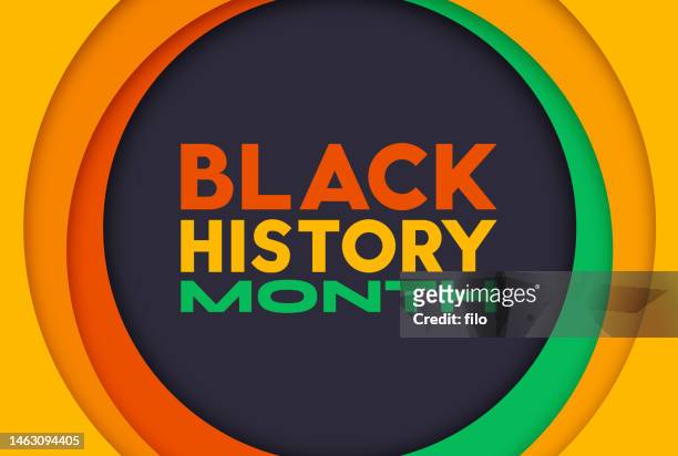 black history month - black history month abstract stock illustrations