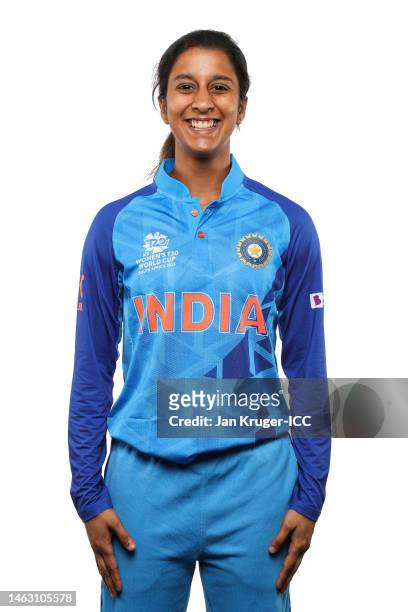Jemimah Rodrigues of India poses for a portrait prior to the ICC Women's T20 World Cup South Africa 2023 on February 05, 2023 in Stellenbosch, South...