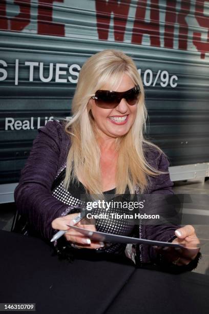 Laura Dotson attend A&E's 'Storage Wars' Lockbuster Tour at Nokia Plaza L.A. LIVE on June 13, 2012 in Los Angeles, California.