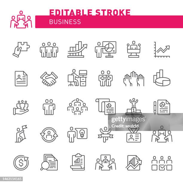business icons - employee badge stock illustrations