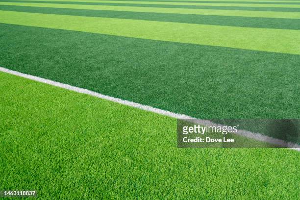 soccer field - football pitch texture stock pictures, royalty-free photos & images