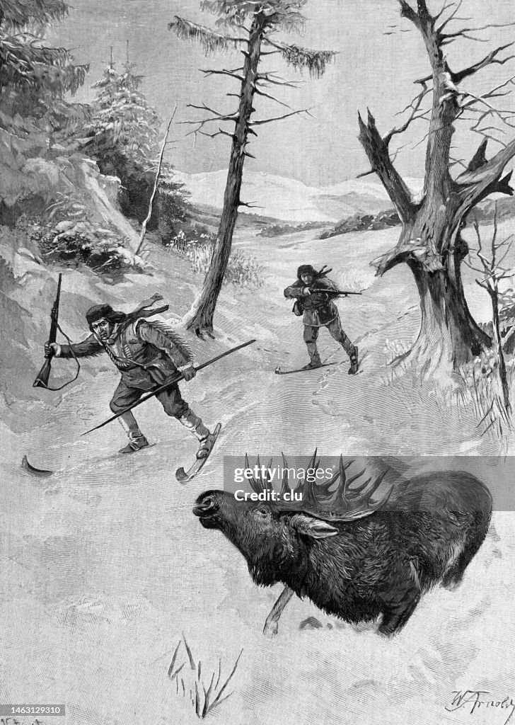 American Indians on the elk hunt