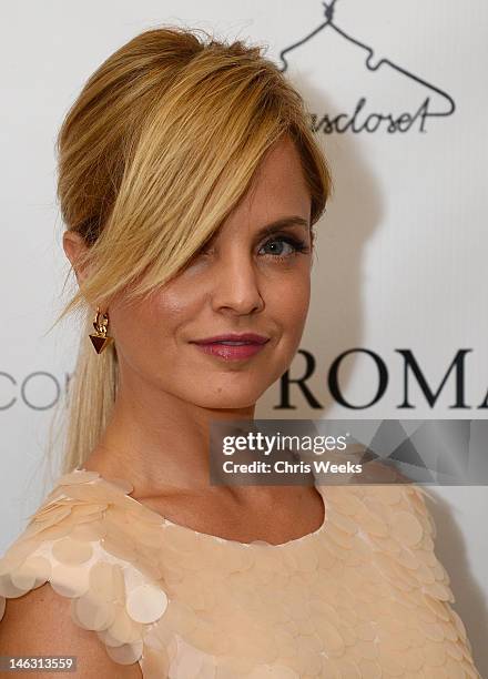 Actress Mena Suvari attend a party launching Roman Luxe hosted by RevolveClothing.com and Karla Deras at on June 13, 2012 in Los Angeles, California.