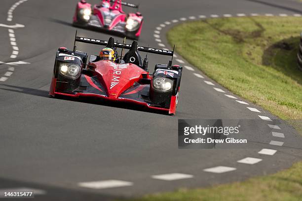 The JRM HPD ARX 03a - Honda driven by David Brabham of England, Karun Chandhok of India and Peter Dumbreck of Scotland during practice for the 80th...