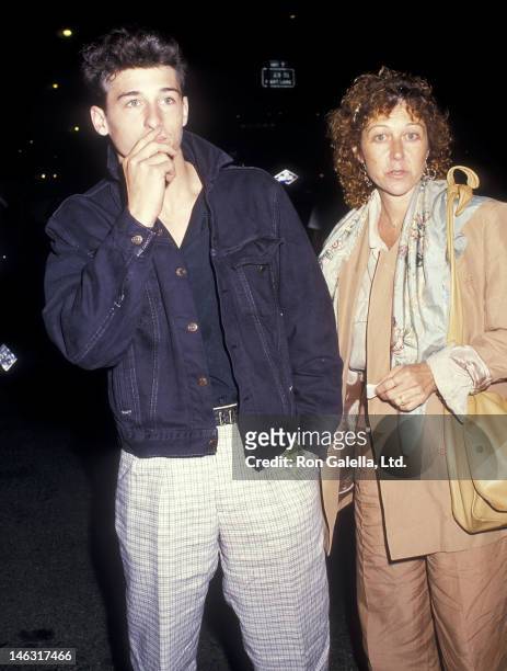 Actor Patrick Dempsey and wife Rocky Parker attend "The Fourth Protocol" New York City Premiere on August 24, 1987 at the Baronet Theater in New York...