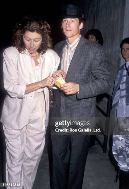 Actor Patrick Dempsey and wife Rocky Parker attend Virgin Records Presents Paula Abdul with a Sextuple Platinum Record for "Forever Your Girl" Album...