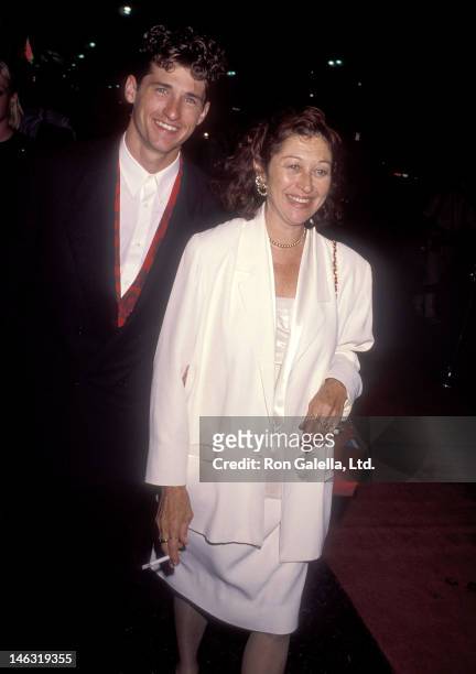 Actor Patrick Dempsey and wife Rocky Parker attend the "Commitment to Live IV" Gala to Benefit AIDS Project Los Angeles on September 7, 1990 at the...