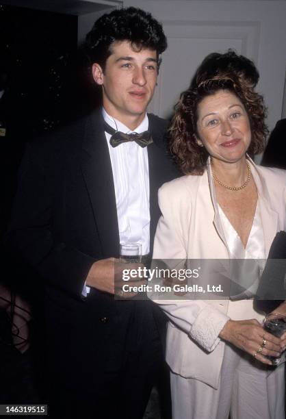 Actor Patrick Dempsey and wife Rocky Parker attend the 42nd Annual Writers Guild of America Awards on March 18, 1990 at the Beverly Hilton Hotel in...