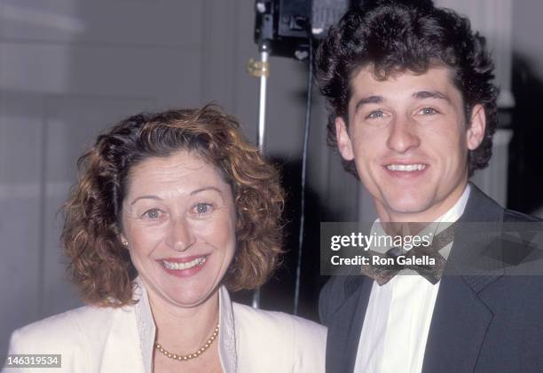 Actor Patrick Dempsey and wife Rocky Parker attend the 42nd Annual Writers Guild of America Awards on March 18, 1990 at the Beverly Hilton Hotel in...