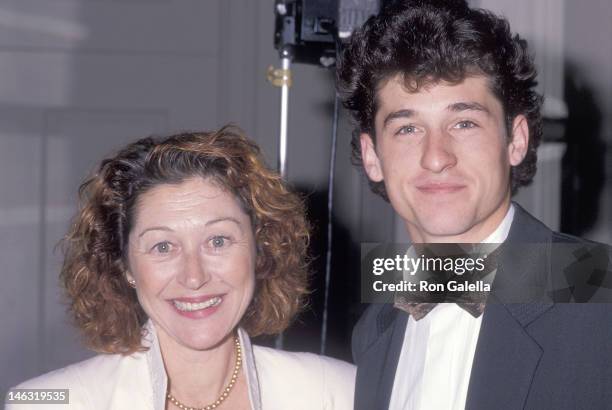 Actor Patrick Dempsey and wife Rocky Parker attend the 42nd Annual Writers Guild of America Awards on March 18, 1990 at the Beverly Hilton Hotel in...