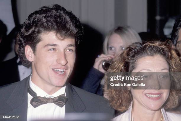 Actor Patrick Dempsey and wife Rocky Parker attend the 42nd Annual Writers Guild of America Awards on March 18, 1990 at the Beverly Hilton Hotel in...