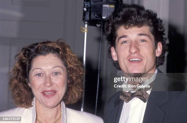 Actor Patrick Dempsey and wife Rocky Parker attend the 42nd Annual Writers Guild of America Awards on March 18, 1990 at the Beverly Hilton Hotel in...