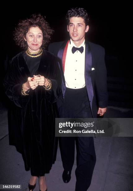 Actor Patrick Dempsey and wife Rocky Parker attend the "Cape Fear" New York City Premiere on November 6, 1991 at the Ziegfeld Theatre in New York...