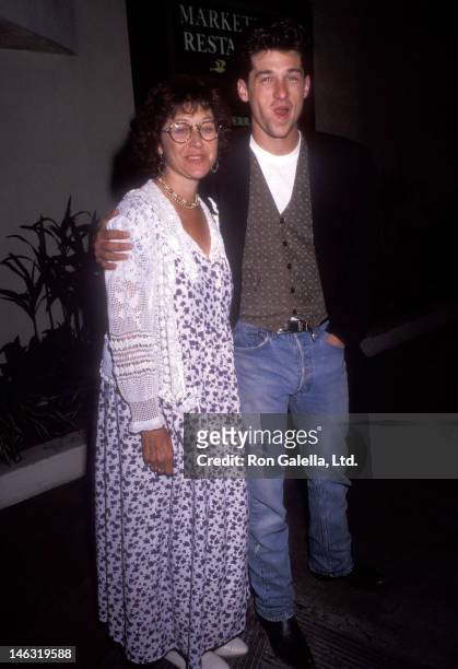 Actor Patrick Dempsey and wife Rocky Parker attend "The Indian Runner" Century City Premiere on September 19, 1991 at the AMC Century 14 Theatres in...