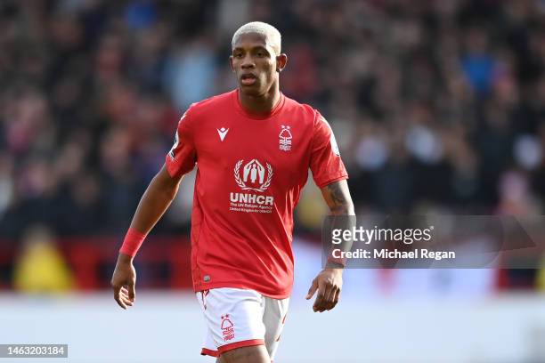 Danilo of Notts Forest in action during the Premier League match between Nottingham Forest and Leeds United at City Ground on February 05, 2023 in...