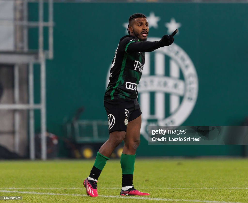 Jose Marcos Marquinhos of Ferencvarosi TC reacts during the