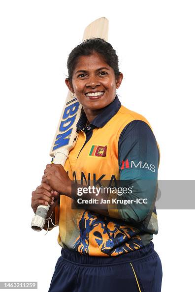 Amandi Ranasinghe Oshadi Ranasinghe of Sri Lanka poses for a portrait prior to the ICC ...