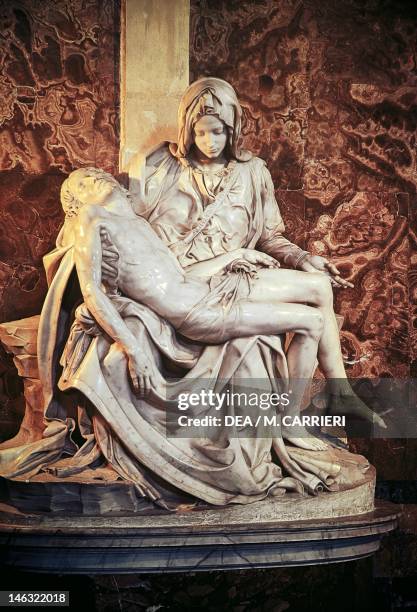 The Pieta, by Michelangelo . St Peter's Basilica in Vatican City.