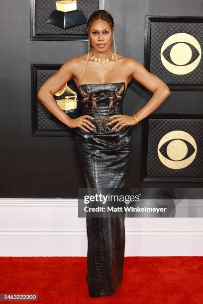 Laverne Cox attends the 65th GRAMMY Awards on February 05, 2023 in Los Angeles, California.