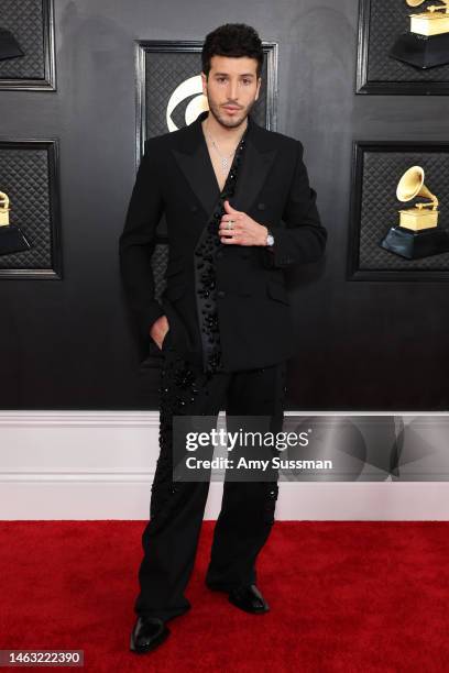 Sebastián Yatra attends the 65th GRAMMY Awards on February 05, 2023 in Los Angeles, California.