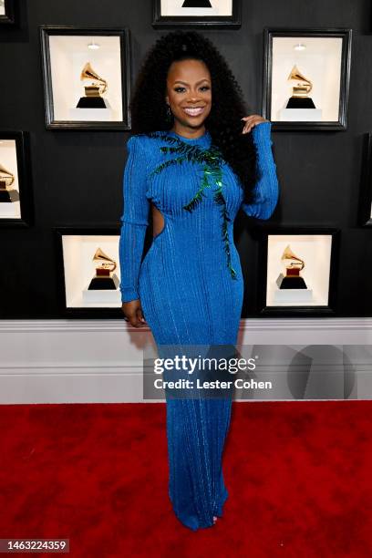 Kandi Burruss attends the 65th GRAMMY Awards on February 05, 2023 in Los Angeles, California.