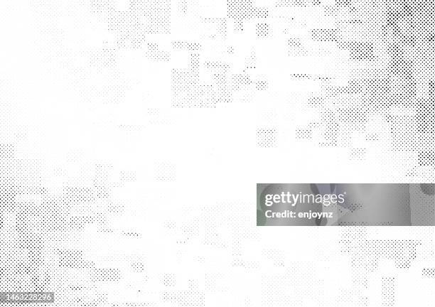 ilustrações, clipart, desenhos animados e ícones de meio tom pontos sem fundo grade - preto e branco