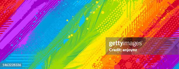 ilustrações de stock, clip art, desenhos animados e ícones de lgbtqi - fundo-de-várias-cores