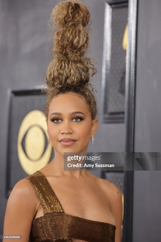 Amanda Reifer attends the 65th GRAMMY Awards on February 05, 2023 in