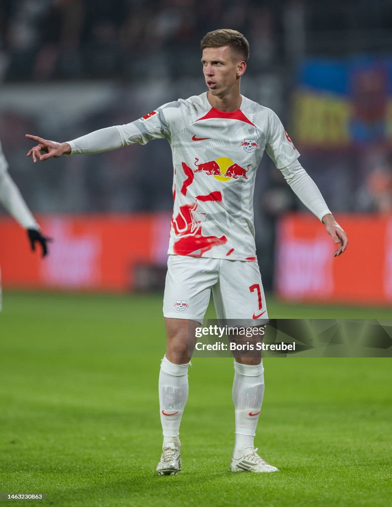 Dani Olmo Of RB Leipzig Gestures During The Bundesliga Match Between dani-olmo-of-rb-leipzig-gestures-during-the-bundesliga-match-between