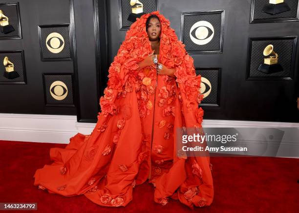 Lizzo attends the 65th GRAMMY Awards on February 05, 2023 in Los Angeles, California.