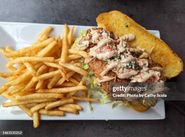 grouper sandwich - grouper stock pictures, royalty-free photos & images