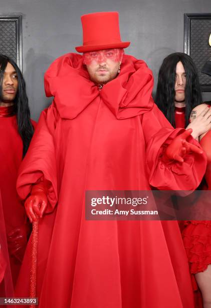 Sam Smith attends the 65th GRAMMY Awards on February 05, 2023 in Los Angeles, California.