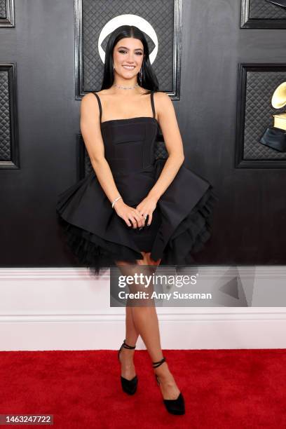 Charli D'Amelio attends the 65th GRAMMY Awards on February 05, 2023 in Los Angeles, California.
