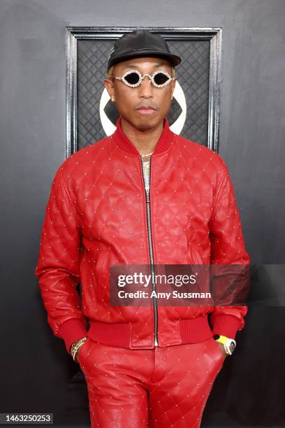 Pharrell Williams attends the 65th GRAMMY Awards on February 05, 2023 in Los Angeles, California.