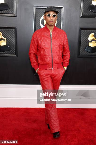 Pharrell Williams attends the 65th GRAMMY Awards on February 05, 2023 in Los Angeles, California.