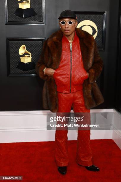 Pharrell Williams attends the 65th GRAMMY Awards on February 05, 2023 in Los Angeles, California.