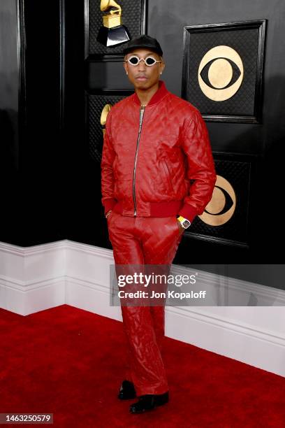 Pharrell Williams attends the 65th GRAMMY Awards on February 05, 2023 in Los Angeles, California.